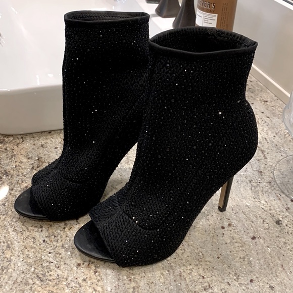 Aldo Black Glitter Booties - Picture 3 of 7